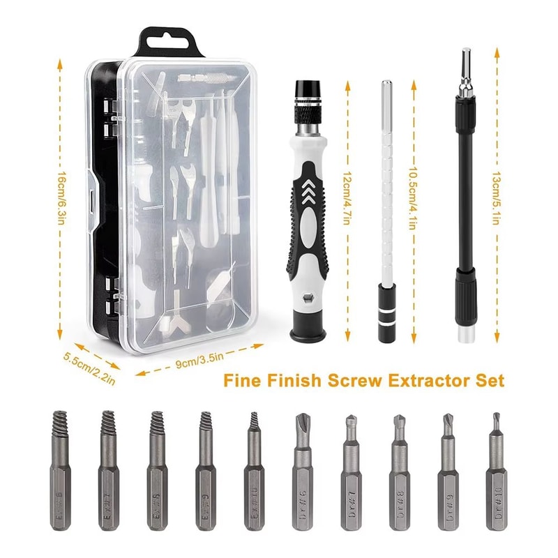 140in1 Precision Screwdriver Set Magnetic Bit Kit For Phone PC And Small Electronics Repair 2