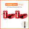 2Piece Bicycle Valve Caps CNC Aluminum Dustproof Covers For Presta And Schrader 18