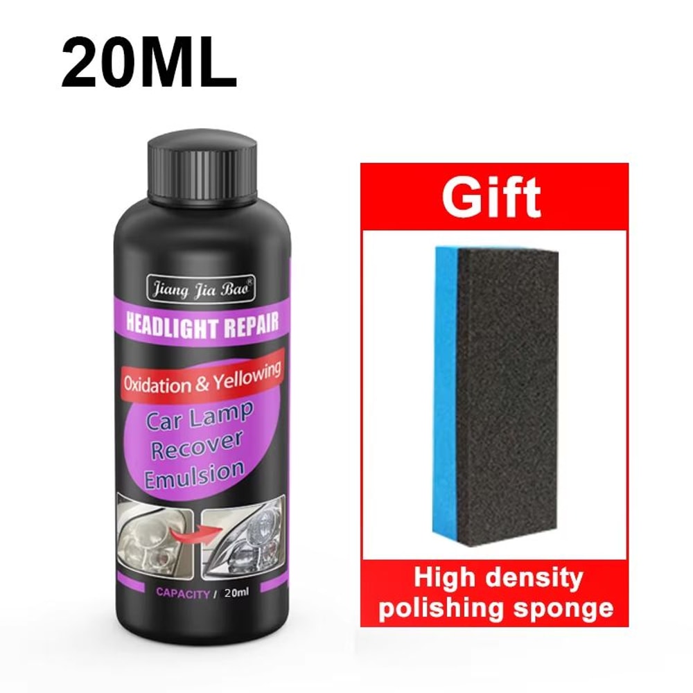 Car Headlight Restoration Polishing Kit For Scratch Removal And Anti Oxidation Shine 6