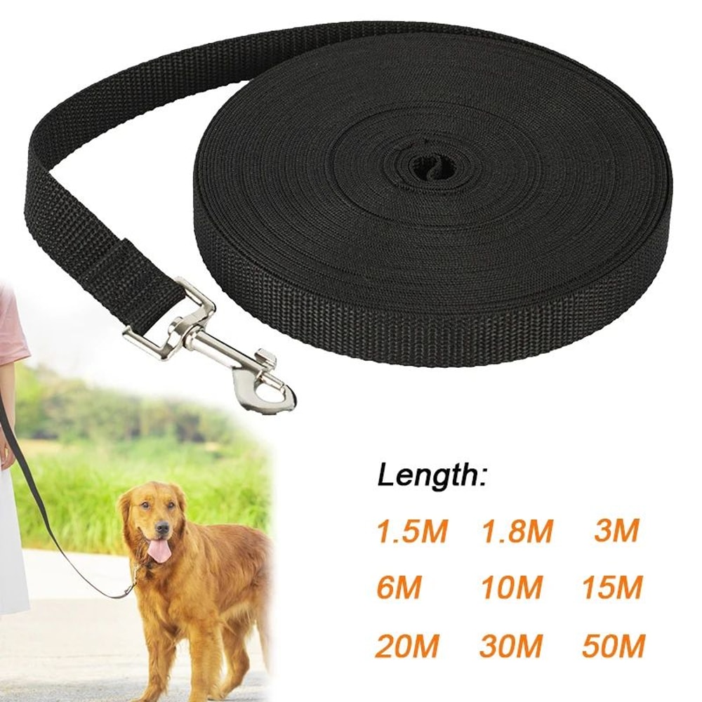 Long Nylon Dog Leash Training Lead Rope For Small And Large Dogs And Cats 49ft To 984ft 0