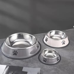 stainless steel pet bowl for dog and cat feeding
