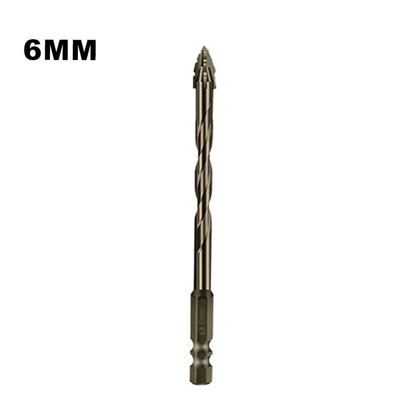 HighPerformance FourEdged Serrated Eccentric Tile Drill Bit For Ceramic Glass Marble Concrete Stain 6