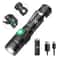 HighPower Zoomable LED Flashlight With USB Rechargeable Battery And 4 Lighting Modes 0