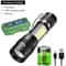 USB Rechargeable Mini COBXPE LED Flashlight With Zoomable Beam And 3 Modes 6