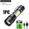 USB Rechargeable Mini COBXPE LED Flashlight With Zoomable Beam And 3 Modes 7