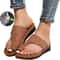 Womens Flat Sole Orthopedic Bunion Friendly Slippers Casual Soft Big Toe Support Sandals 4