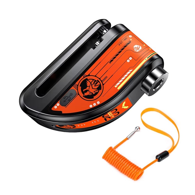 Anti Theft Motorcycle Disc Brake Lock With 120dB Alarm Waterproof Security 10