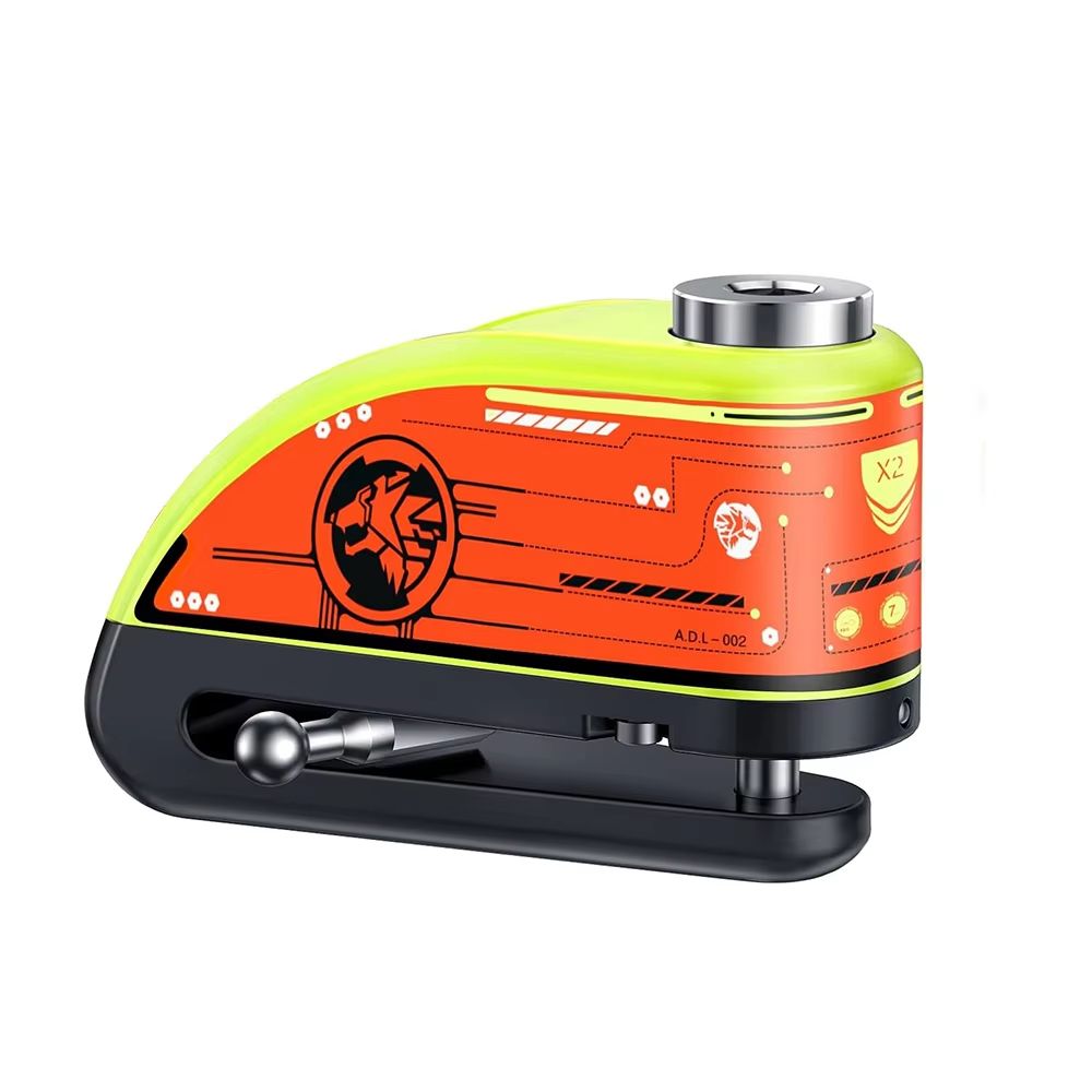 Anti Theft Motorcycle Disc Brake Lock With 120dB Alarm Waterproof Security 6