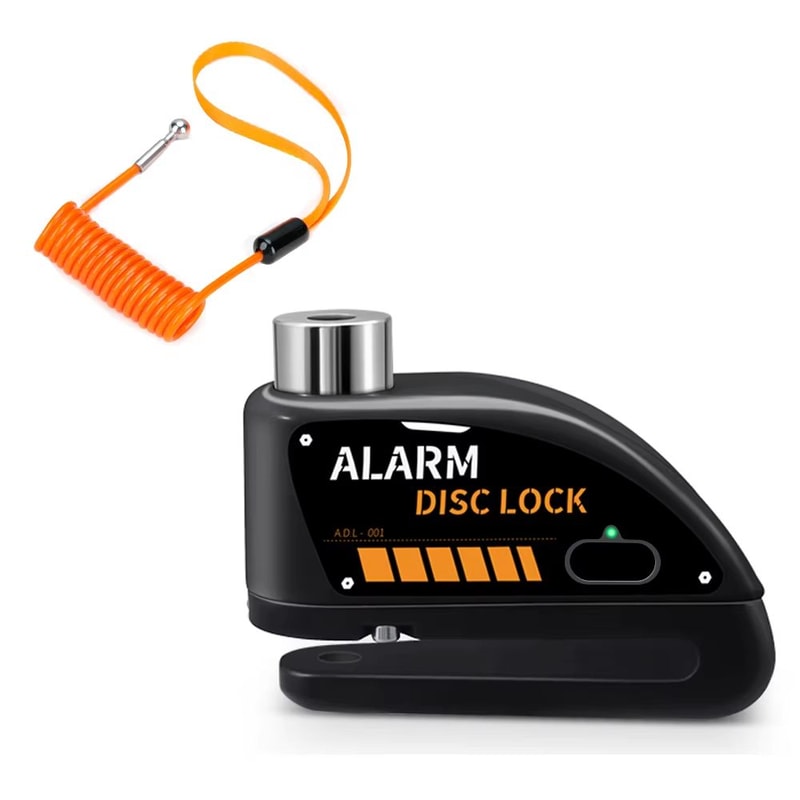 Anti Theft Motorcycle Disc Brake Lock With 120dB Alarm Waterproof Security 23