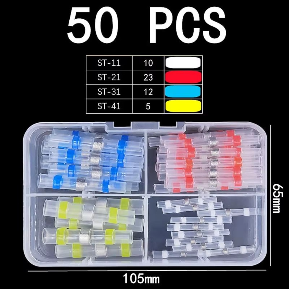 Waterproof Heat Shrink Solder Connector Terminals For Electrical Wiring 16
