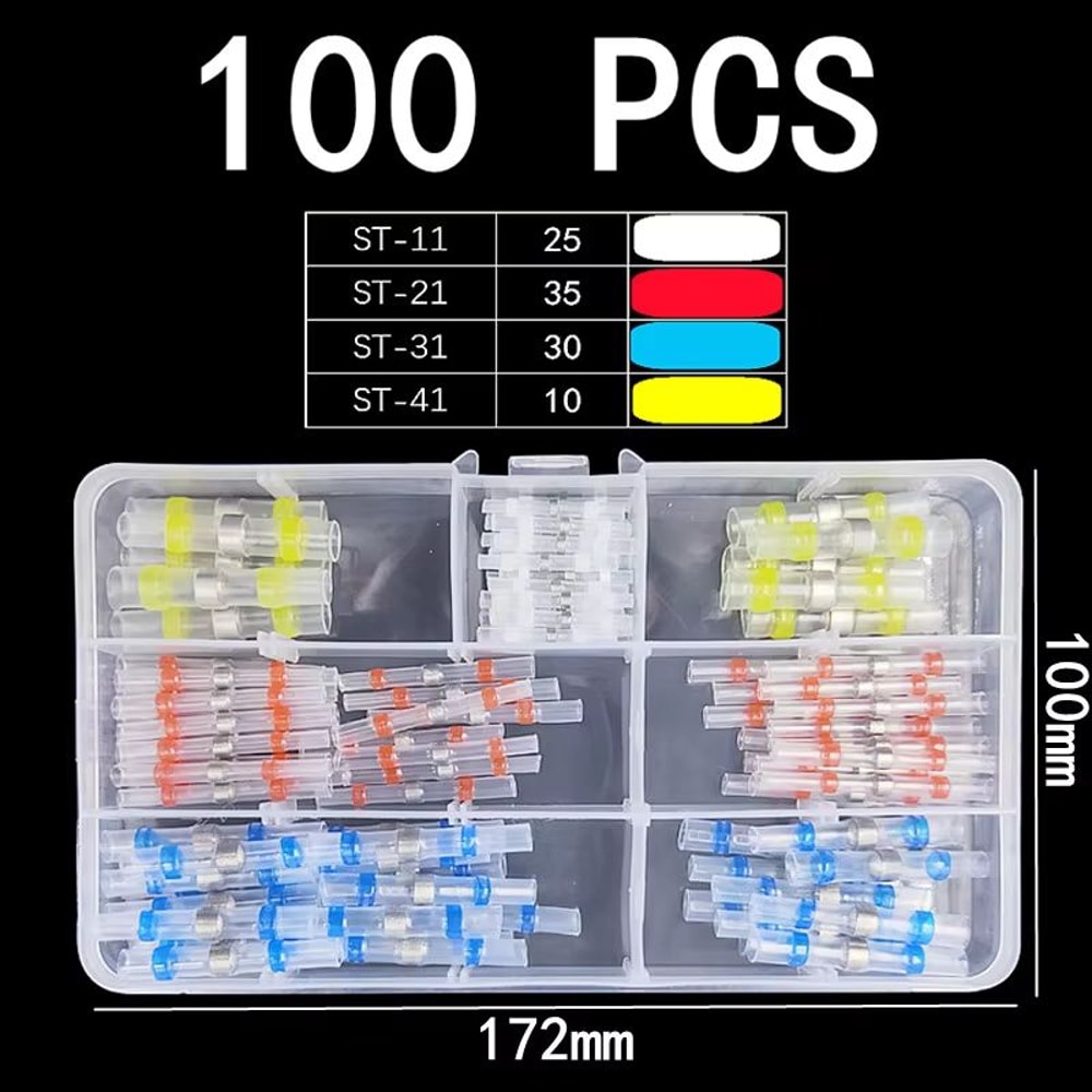 Waterproof Heat Shrink Solder Connector Terminals For Electrical Wiring 18