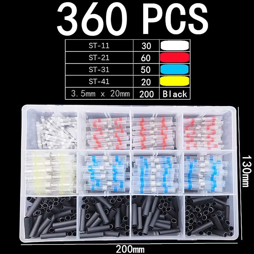 Waterproof Heat Shrink Solder Connector Terminals For Electrical Wiring 22