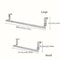 Stainless Steel OverDoor Towel Rack NoDrill Hanging Bar For Bathroom And Kitchen 8