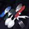 Foldable Camping Utensil Set MultiFunctional Knife Fork Spoon Outdoor Travel 1