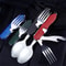 Foldable Camping Utensil Set MultiFunctional Knife Fork Spoon Outdoor Travel 1