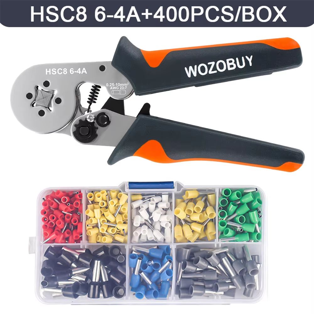 HSC8 Mini Ferrule Crimping Tool Pliers For Electrical Wire Terminals AWG 237 AWG 2310 5