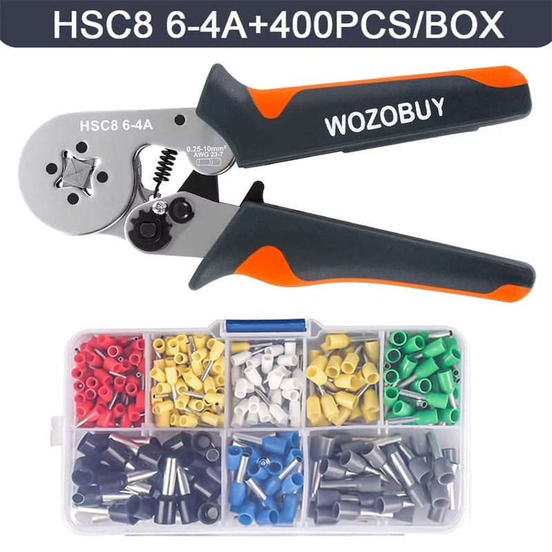 HSC8 Mini Ferrule Crimping Tool Pliers For Electrical Wire Terminals AWG 237 AWG 2310 5