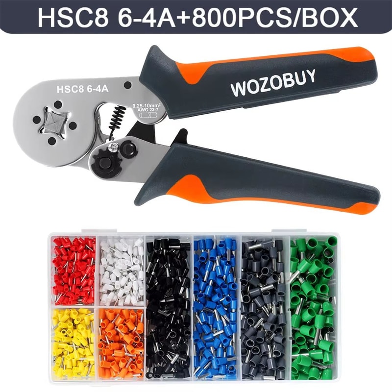 HSC8 Mini Ferrule Crimping Tool Pliers For Electrical Wire Terminals AWG 237 AWG 2310 7