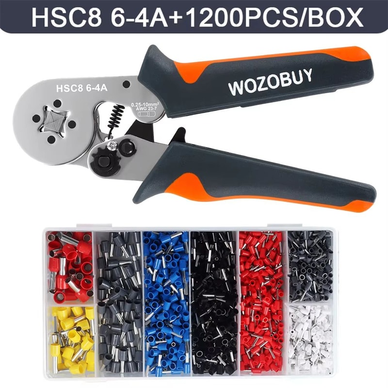 HSC8 Mini Ferrule Crimping Tool Pliers For Electrical Wire Terminals AWG 237 AWG 2310 8