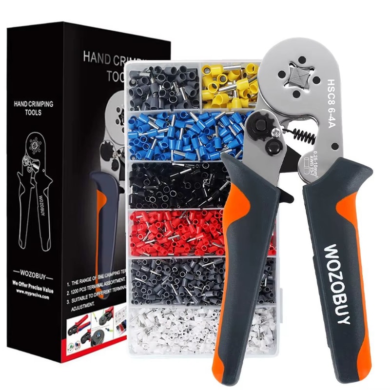 HSC8 Mini Ferrule Crimping Tool Pliers For Electrical Wire Terminals AWG 237 AWG 2310 9