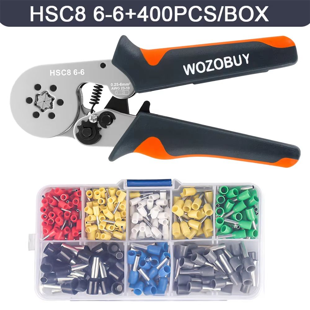 HSC8 Mini Ferrule Crimping Tool Pliers For Electrical Wire Terminals AWG 237 AWG 2310 10