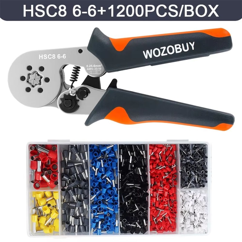 HSC8 Mini Ferrule Crimping Tool Pliers For Electrical Wire Terminals AWG 237 AWG 2310 12