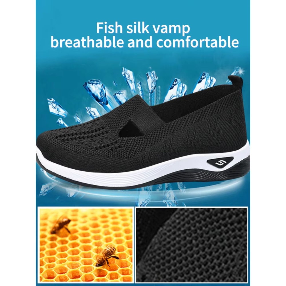 Womens Solid Color Breathable LowTop Summer Casual Sneakers 0