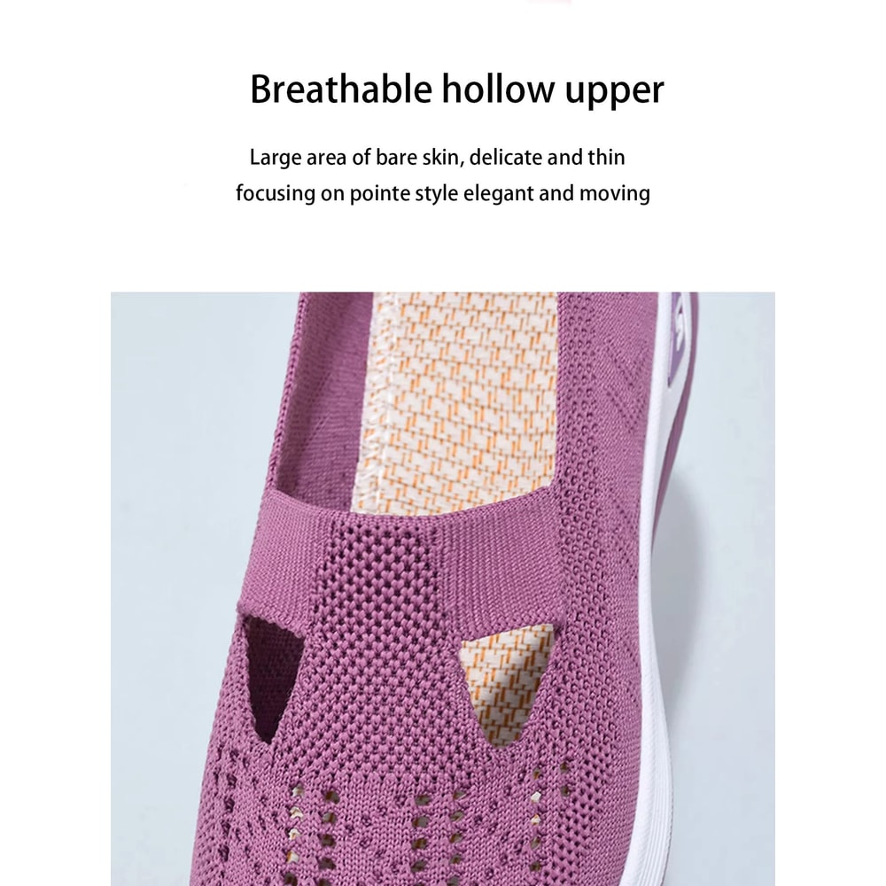 Womens Solid Color Breathable LowTop Summer Casual Sneakers 4