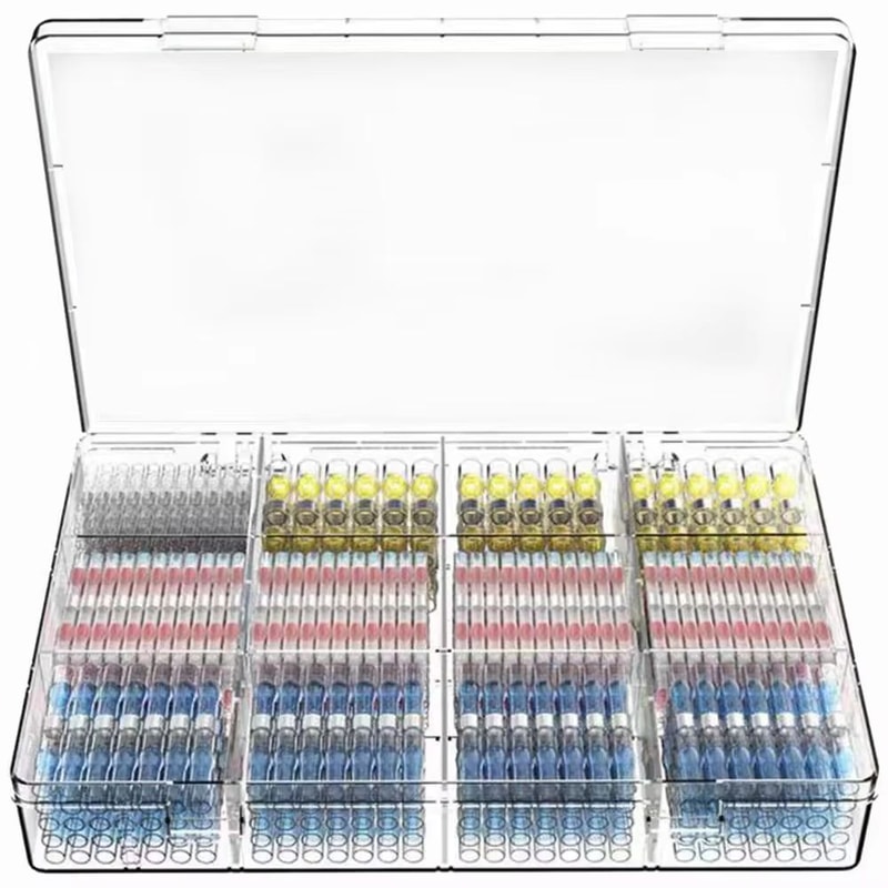WOZOBUY Waterproof HeatShrink Wire Connectors SST21 AWG 2218 SolderSeal Butt Splice Terminals 14