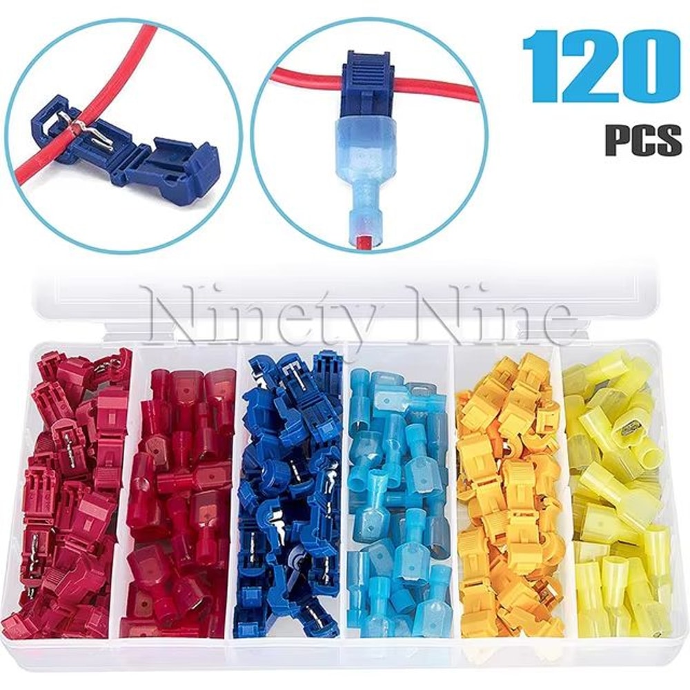 WOZOBUY Waterproof HeatShrink Wire Connectors SST21 AWG 2218 SolderSeal Butt Splice Terminals 6