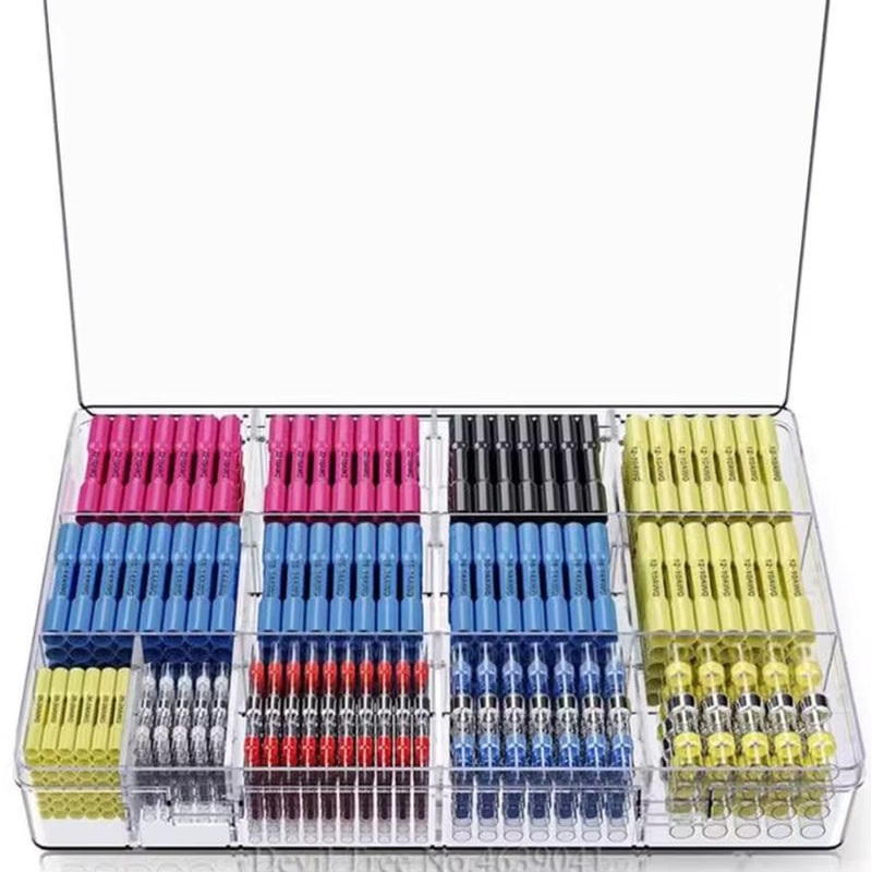 WOZOBUY Waterproof HeatShrink Wire Connectors SST21 AWG 2218 SolderSeal Butt Splice Terminals 8