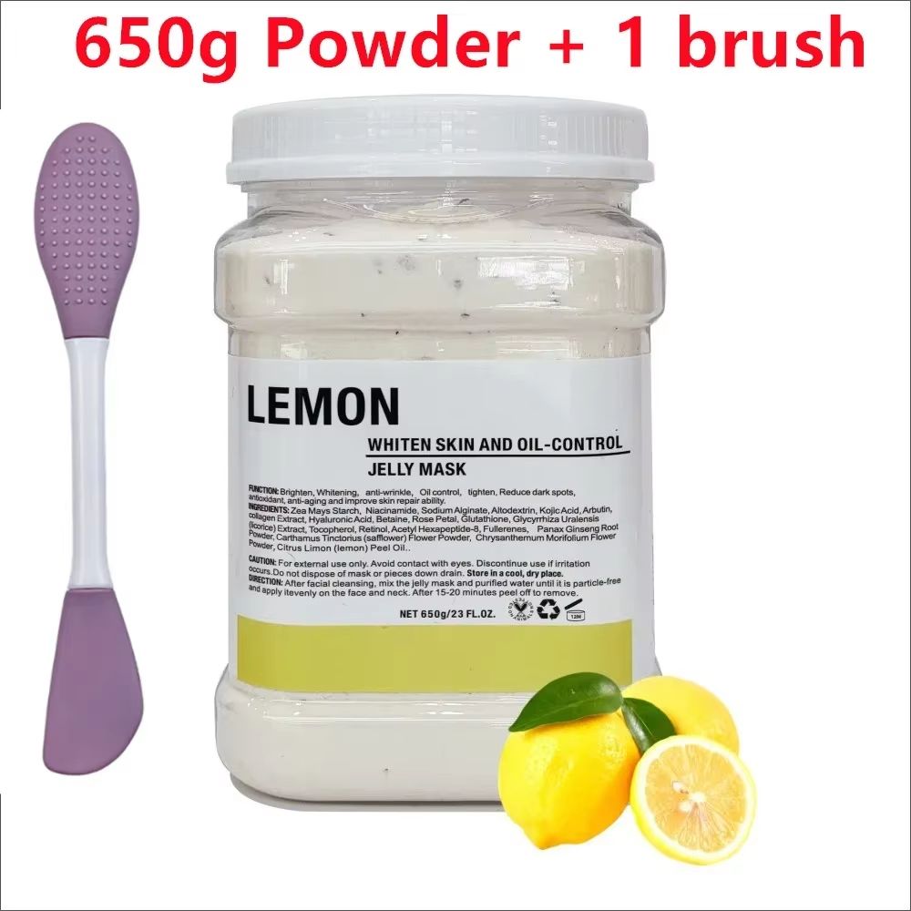 650g Chamomile Hyaluronic Acid Facial Moisturizing Jelly Mask Powder With Silicone Brush 29