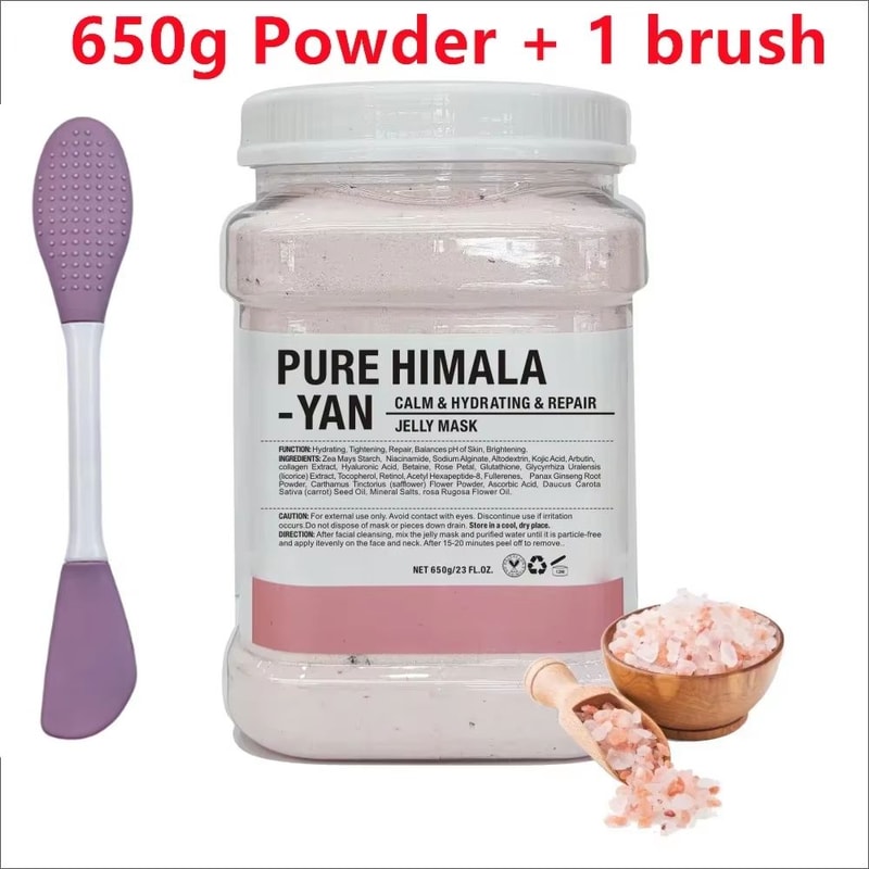 650g Chamomile Hyaluronic Acid Facial Moisturizing Jelly Mask Powder With Silicone Brush 26