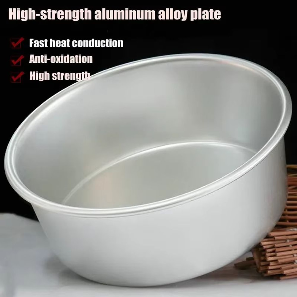 Aluminum Round Cake Pan Set 412in Solid Bottom Chiffon And Layer Cake Bakeware 4