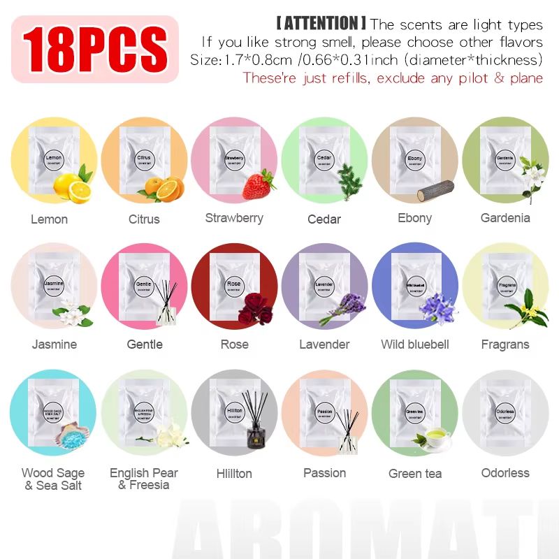 Rotating Airplane Pilot Bear Car Air Freshener Vent Clip Diffuser 6