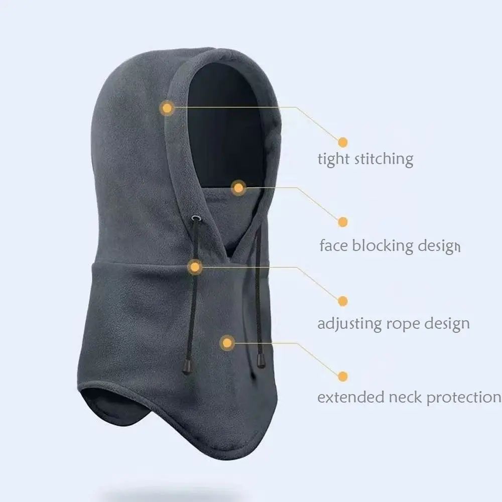 Polar Fleece Windproof Balaclava Winter Hat Full Face Ski Mask 4
