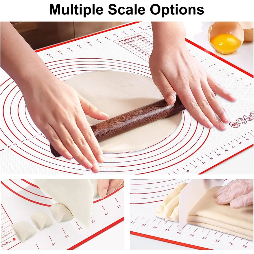Silicone Baking Mat Dough Kneading Pad NonStick Kitchen Cooking Mat 4