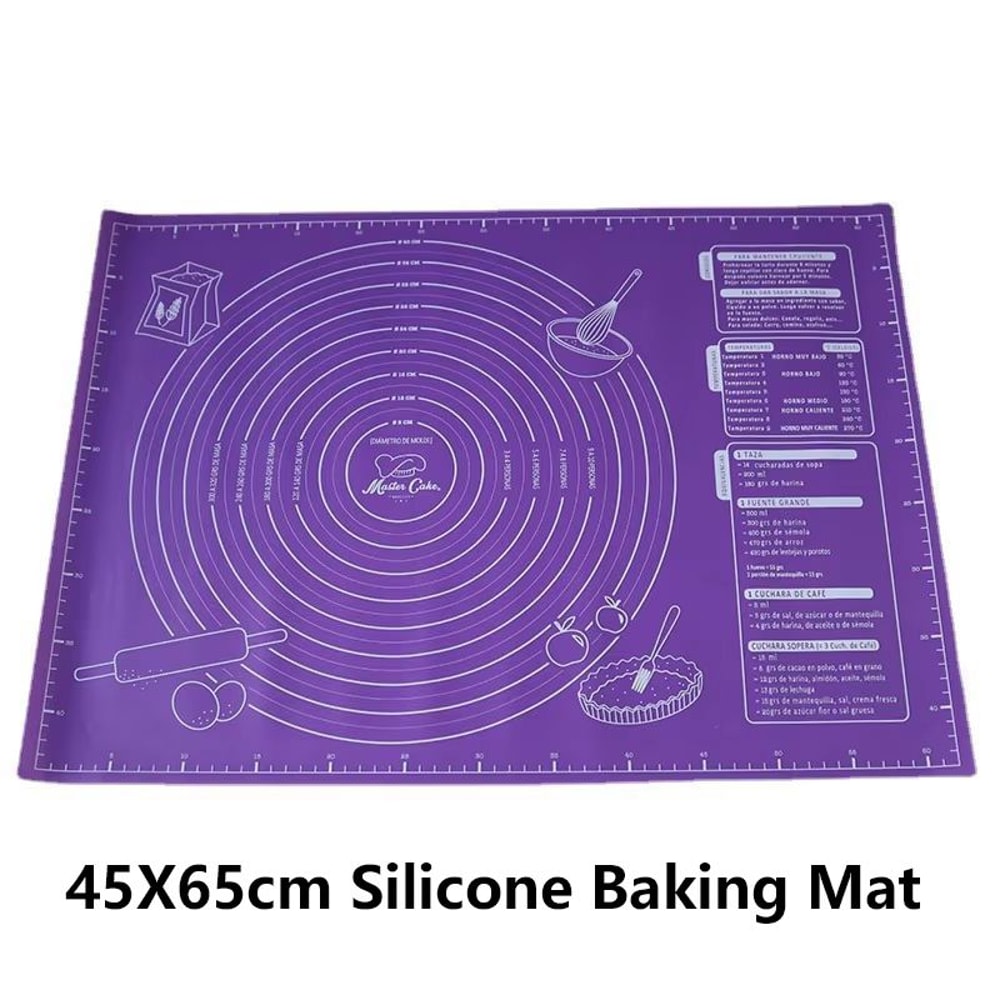 Silicone Baking Mat Dough Kneading Pad NonStick Kitchen Cooking Mat 21