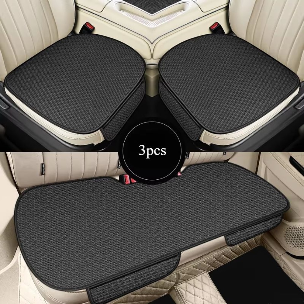 Breathable Ice Silk Car Seat Cushion NonSlip WearResistant Universal Cover 13