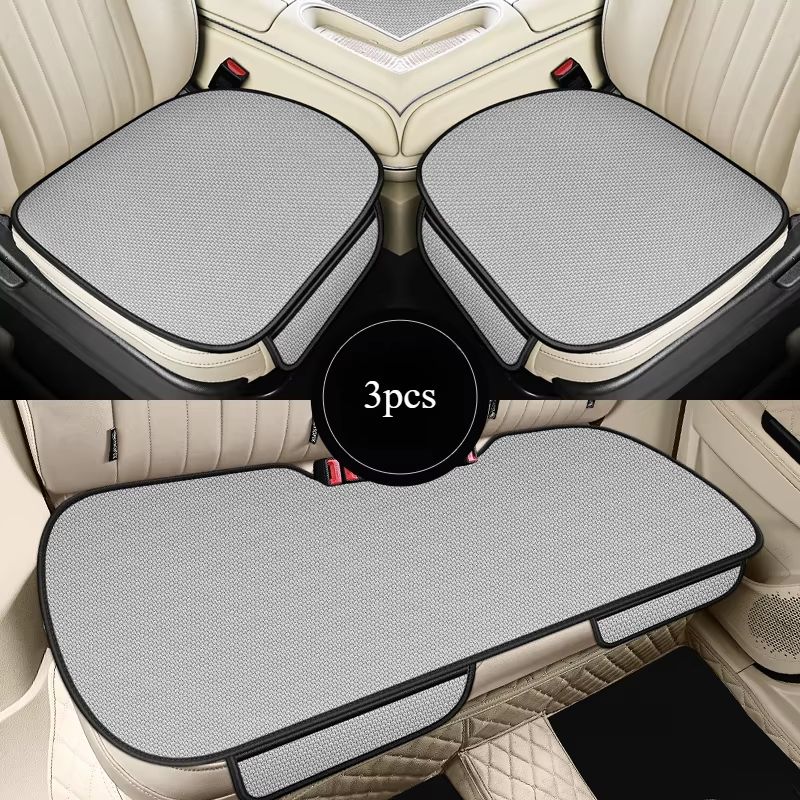 Breathable Ice Silk Car Seat Cushion NonSlip WearResistant Universal Cover 14