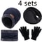Winter Warm Velvet Hat Scarf And Gloves Set 24pcs For Men And Women 4