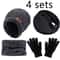 Winter Warm Velvet Hat Scarf And Gloves Set 24pcs For Men And Women 8