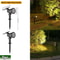 RGB Solar Spot Lights 9LED IP65 Waterproof Outdoor Landscape Lights Brightness Adjustable 9