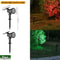 RGB Solar Spot Lights 9LED IP65 Waterproof Outdoor Landscape Lights Brightness Adjustable 11