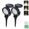 RGB Solar Spot Lights 9LED IP65 Waterproof Outdoor Landscape Lights Brightness Adjustable 13