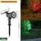 RGB Solar Spot Lights 9LED IP65 Waterproof Outdoor Landscape Lights Brightness Adjustable 6
