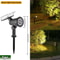 RGB Solar Spot Lights 9LED IP65 Waterproof Outdoor Landscape Lights Brightness Adjustable 7