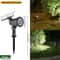 RGB Solar Spot Lights 9LED IP65 Waterproof Outdoor Landscape Lights Brightness Adjustable 8