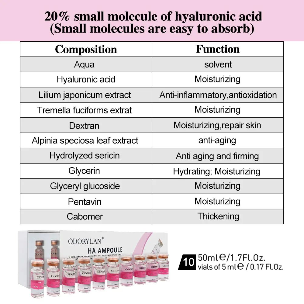 Hyaluronic Acid Face Serum Essence Hydrating Moisturizing AntiAging Skin Repair 1