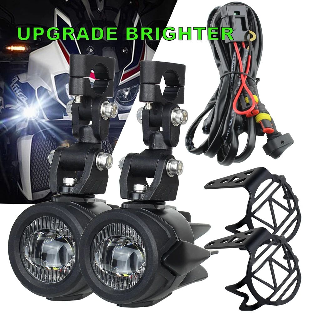40W Motorcycle LED Fog Light Auxiliary Lights 6000K For BMW R1200GS Series 1